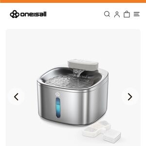 Silver Pet Water Fountain